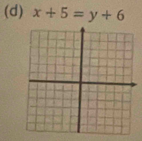 x+5=y+6