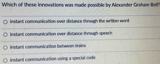 Solved: Which of these innovations was made possible by Alexander ...