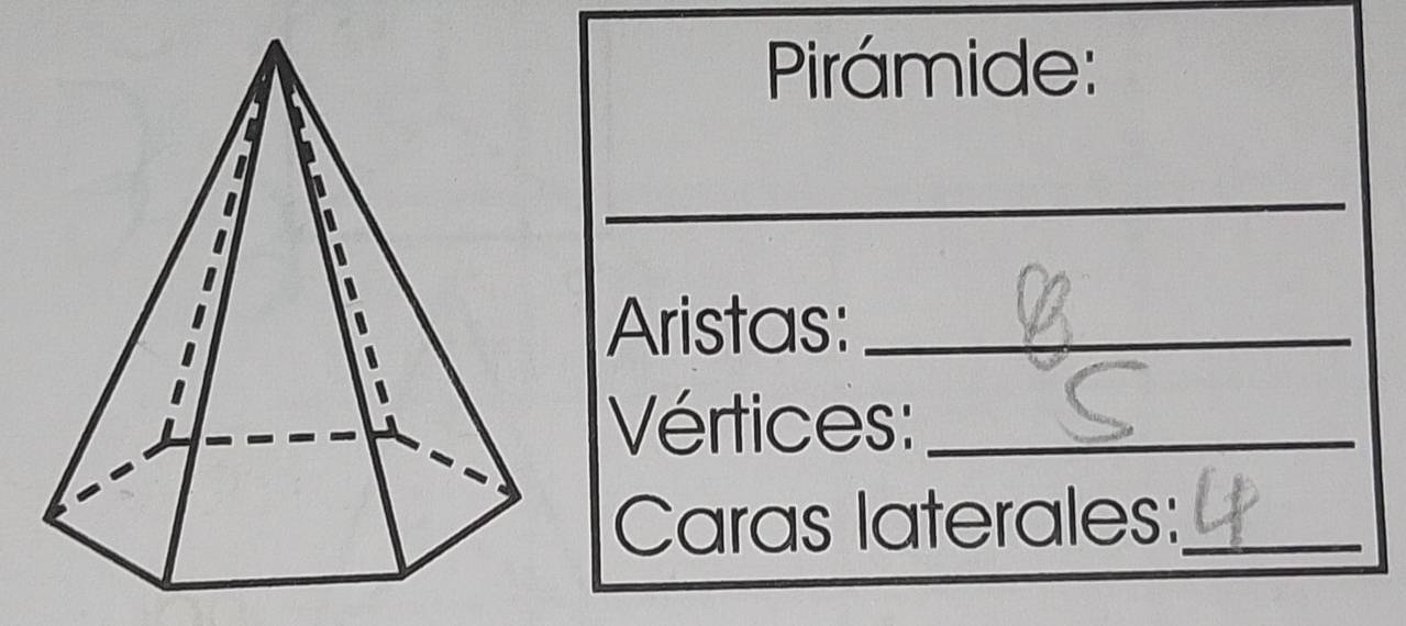 Pirámide: 
Aristas:_ 
Vértices:_ 
Caras laterales:_