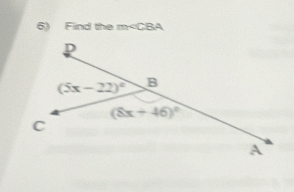 Find the m<0</tex> CBA