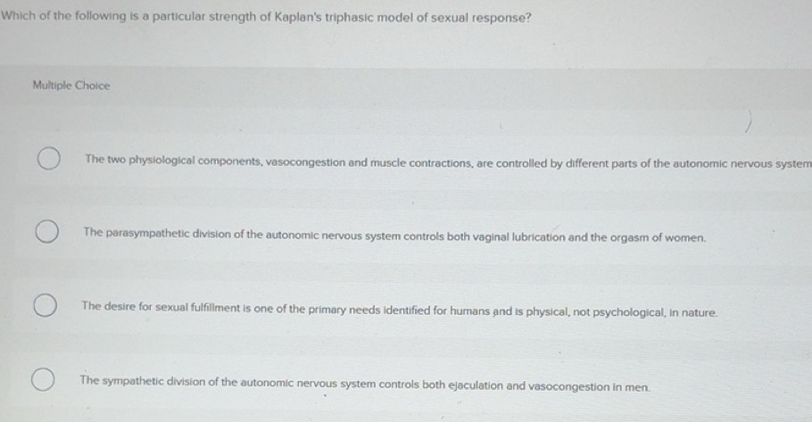 Solved: Which of the following is a particular strength of Kaplan's ...