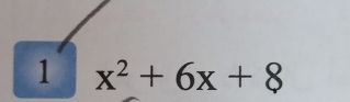 1 x^2+6x+8