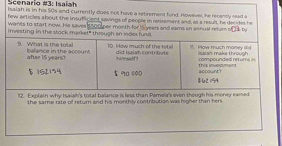 Scenario #3: Isaiah