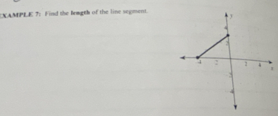 XAMPLE 7: Find the Iength of the line segment.