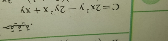 C=2x^2y-2y^2x+xy