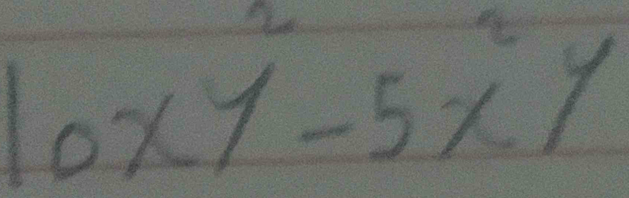 10xy^2-5x^2y