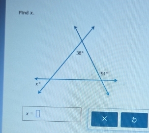 FInd x.
x=□
× 5