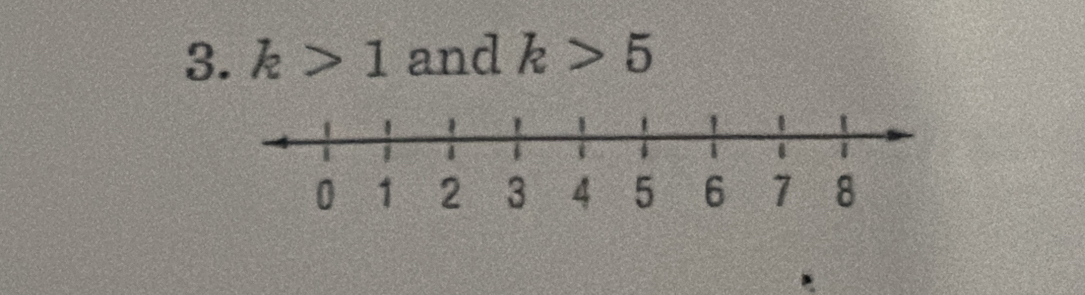 k>1 and k>5