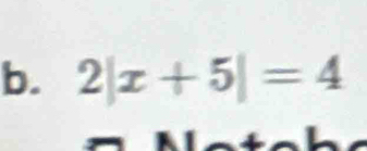 2|x+5|=4