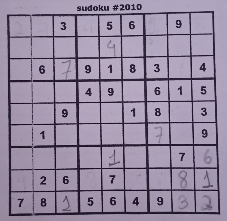 sudoku #2010