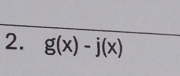 g(x)-j(x)