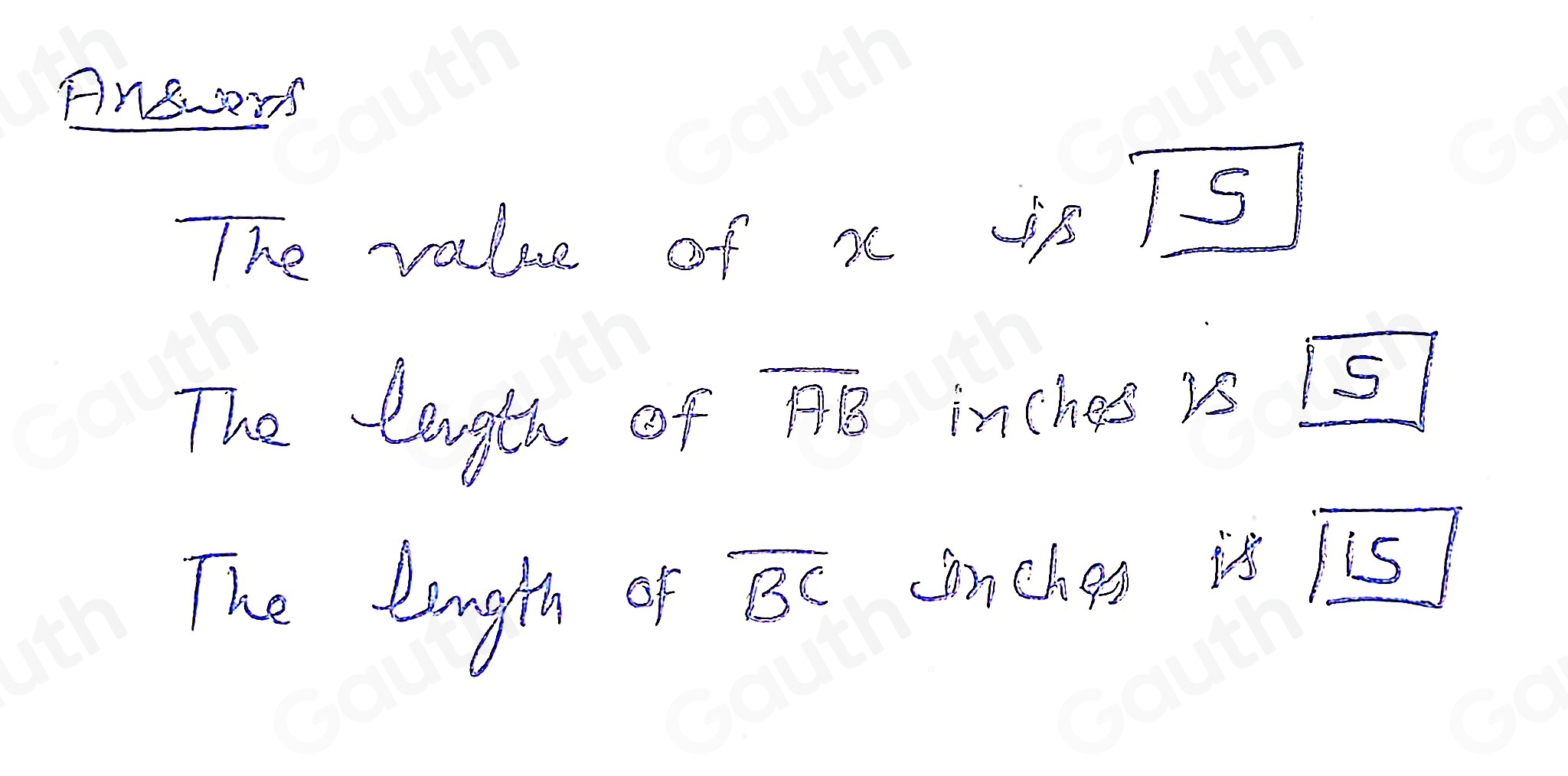 Solved: Point B lies between points A and C on overline AC. Let x Use ...