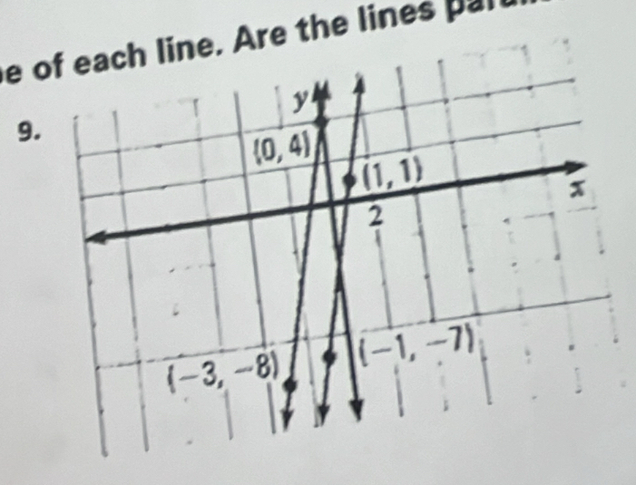 ne. Are the lines pal
9.