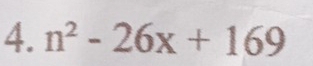 n^2-26x+169