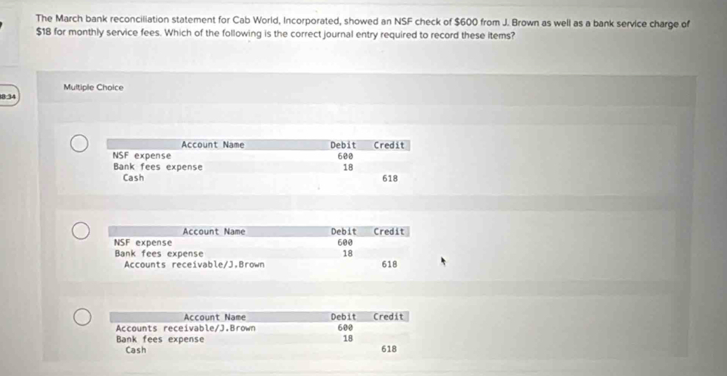 Solved: The March bank reconciliation statement for Cab World ...