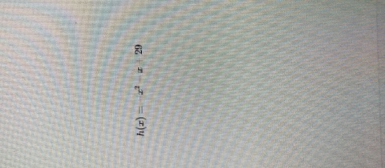 h(x)=-x^2-x+29