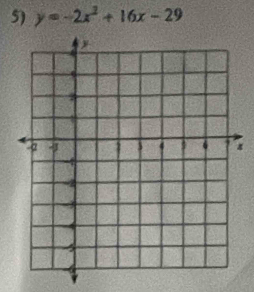 y=-2x^2+16x-29