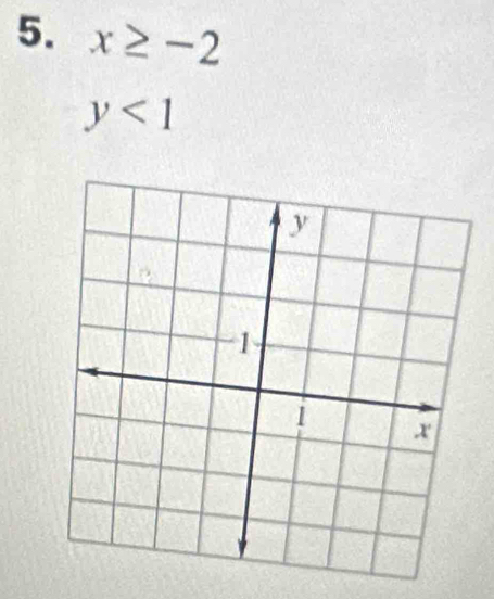 x≥ -2
y<1</tex>