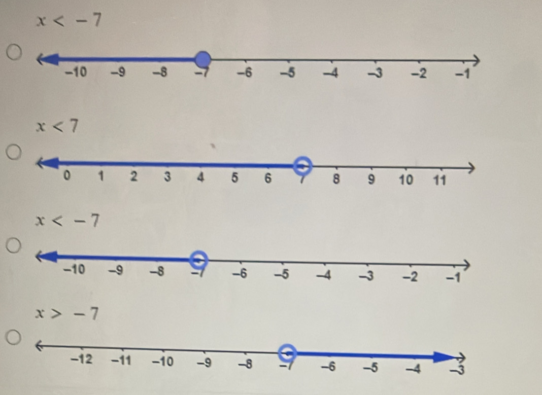 x
x<7</tex>
x
x>-7