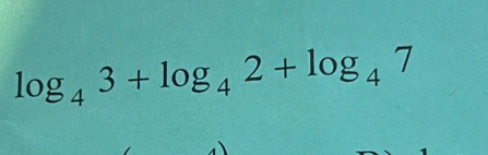 log _43+log _42+log _47