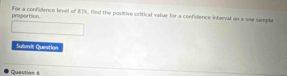Solved: proportion. For a confidence level of 83%, find the positive ...