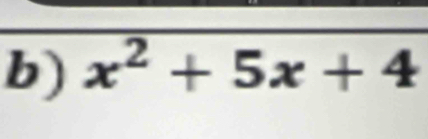 x^2+5x+4