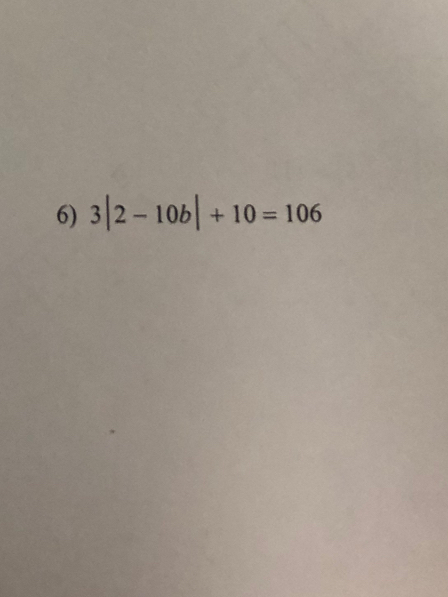 3|2-10b|+10=106