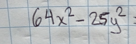 64x^2-25y^2=