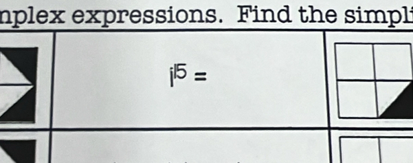 nplex expressions. Find the simpli