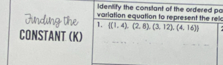 a
lc
CONSTANT (K)