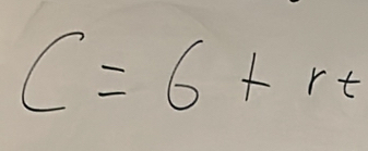 C=6+rt