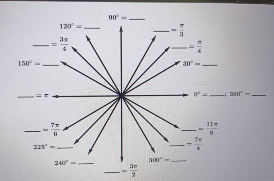 90°=
360°= _
_ = 3π /2 