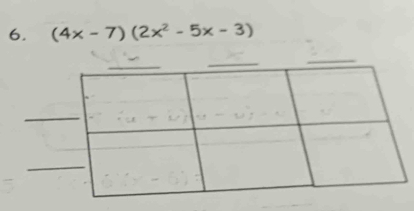 (4x-7)(2x^2-5x-3)