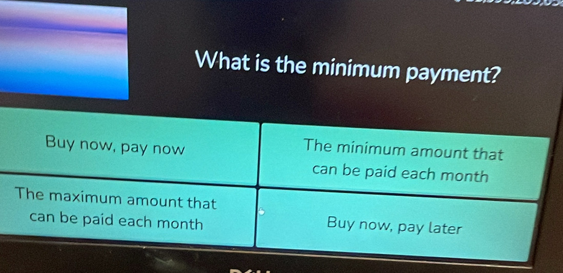 What is the minimum payment?