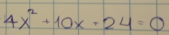 4x^2+10x-24=0