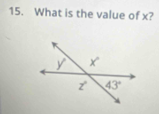 What is the value of x?