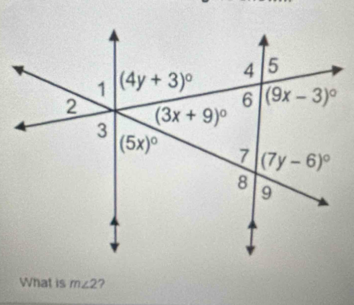 What is m∠ 2 ?