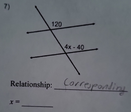 Relationship:
_
_
x=