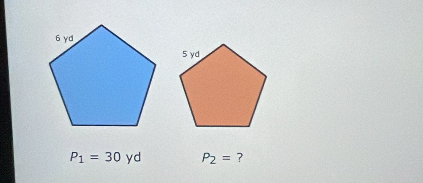 P_1=30 yd P_2= ?