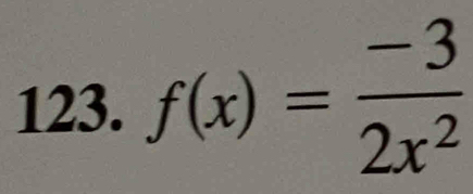 f(x)= (-3)/2x^2 