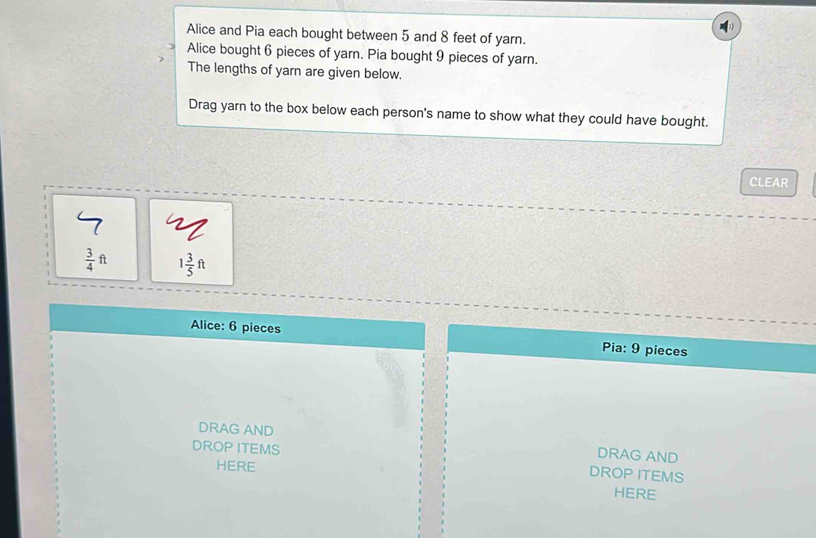 Solved: Alice and Pia each bought between 5 and 8 feet of yarn. Alice ...