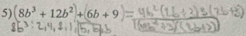 8b² + 12b² + 6b + 9