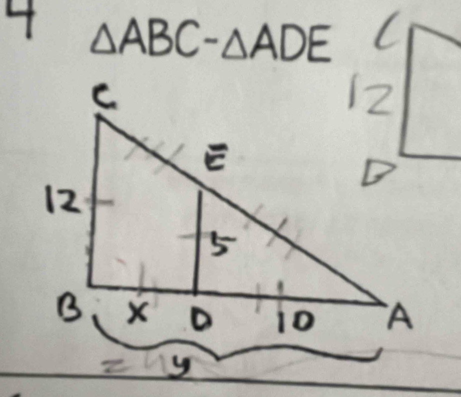 4 △ ABC-△ ADE