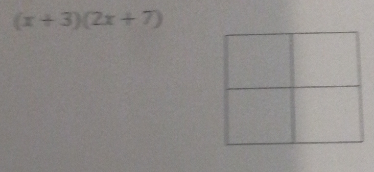 (x+3)(2x+7)