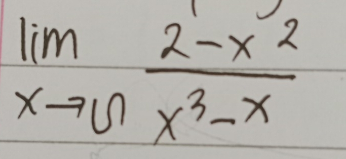 limlimits _xto 6 (2-x^2)/x^3-x 