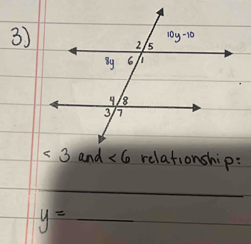 relationship:
y=_ 