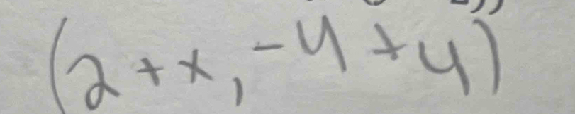 (2+x,-4+y)