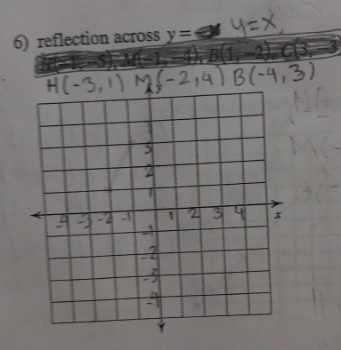 reflection across y=
_ 1=_ 