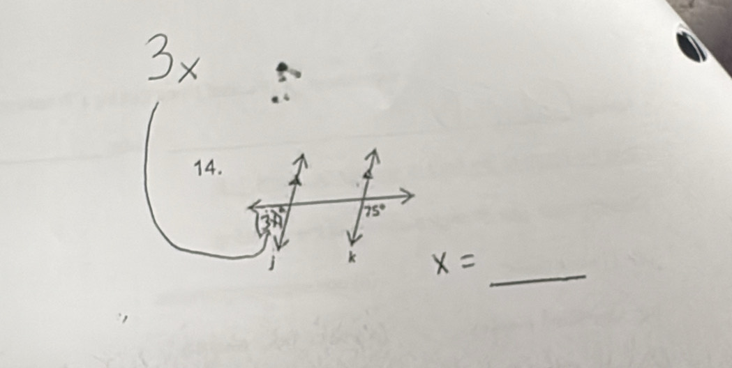 3x
4.
frac 3x^2
75°
k x= _ _ 