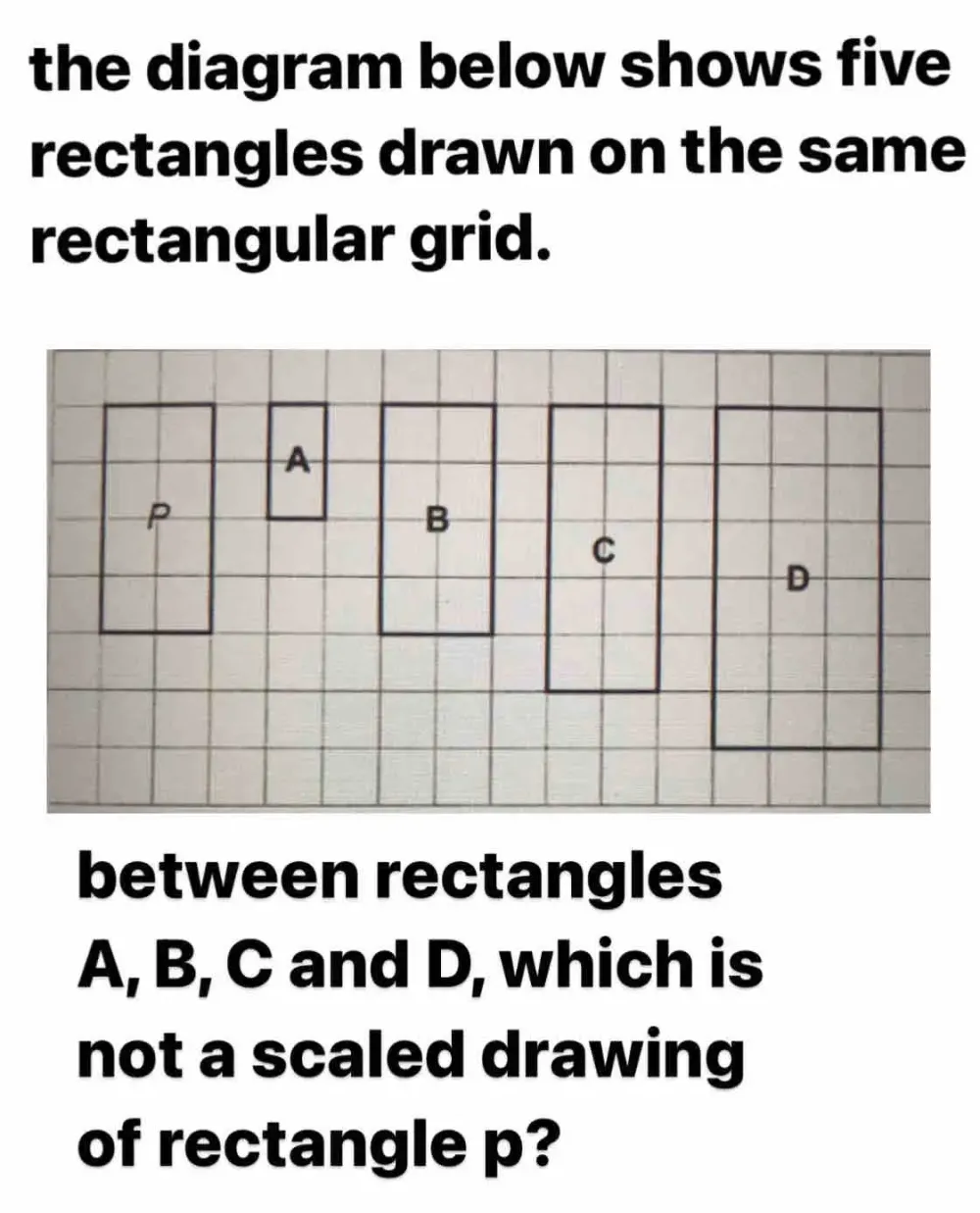 Solved: the diagram below shows five rectangles drawn on the same ...